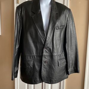 Leather Blazer Jacket